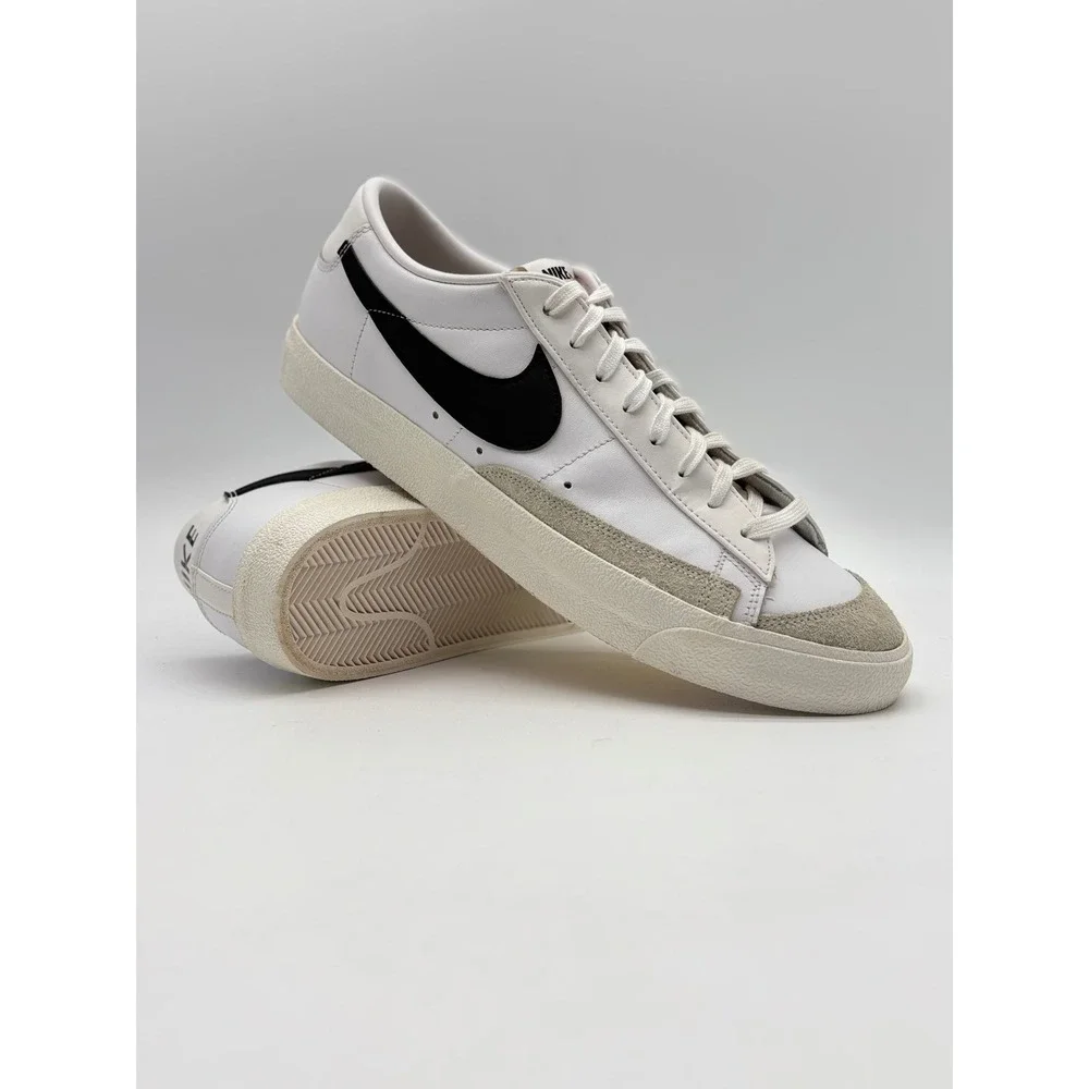 Nike Blazer Low 77 Vintage Mens 13 White Black DA6364-101 Sneakers